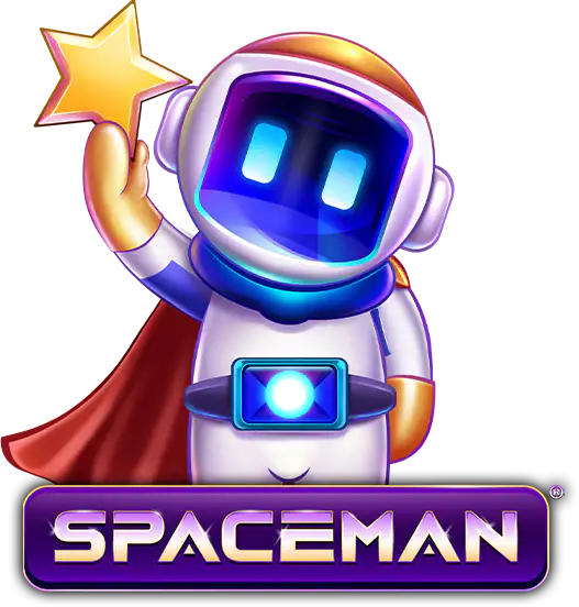 Spaceman crash game logo
